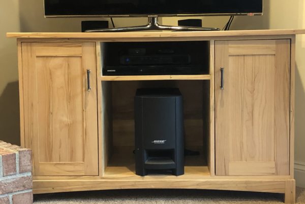 Oak Custom Wood TV Stand