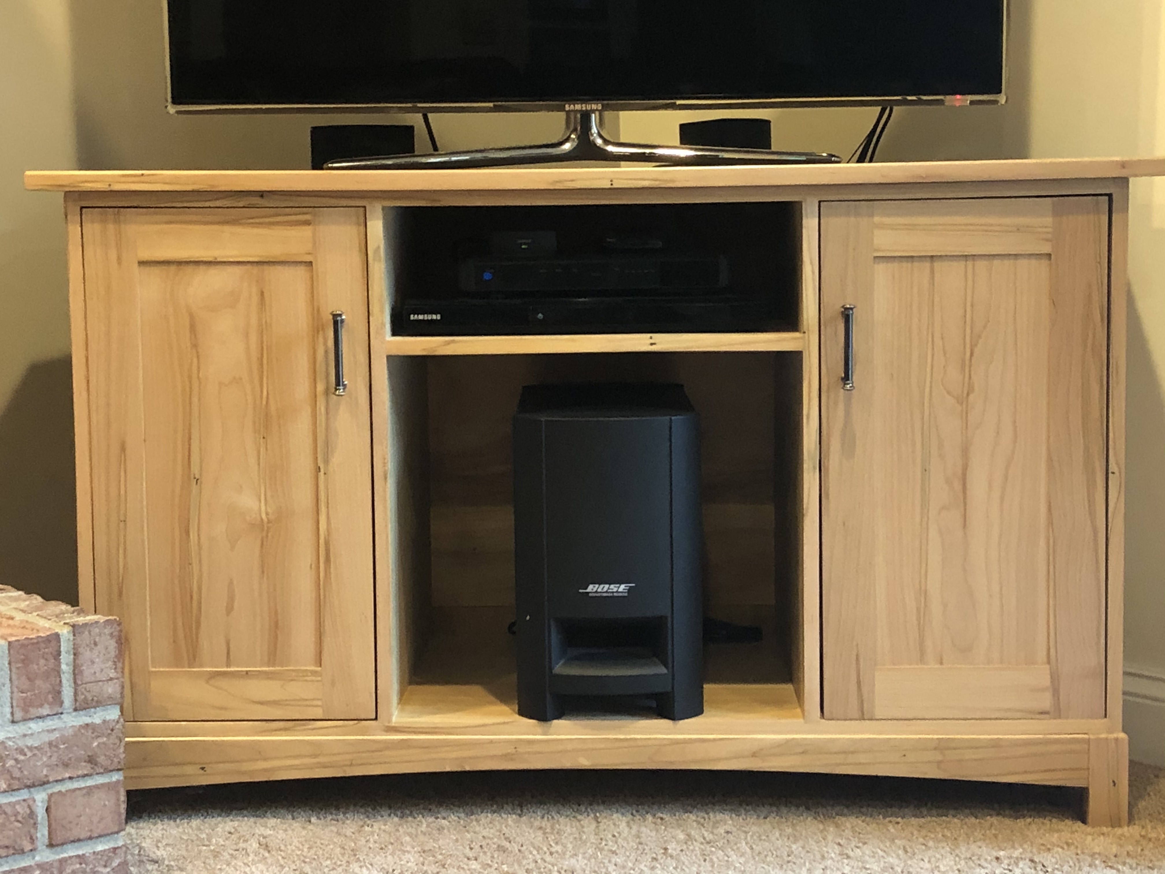 Oak Custom Wood TV Stand